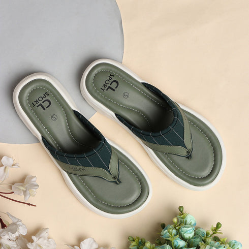 Women's Paneled Thong Comfort Flip-Flops