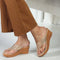 Women's Embellished Open Toe Wedge Heels Sandal
