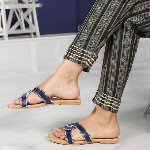 Women's Criss-Cross Strap Flat Sandals
