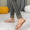 Women's Braided Detail Open Toe Flats