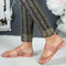 Women's Embellished Toe Ring Flat Sandals