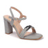 Women's Buckle Detail Square Toe Ankle Strap Block Heel Sandals