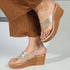 Women's Embellished Open Toe Wedge Heels Sandal