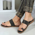 Women's Embellished Toe Ring Flat Sandals