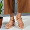 Women's Embellished Ankle Strap Wedge Sandals