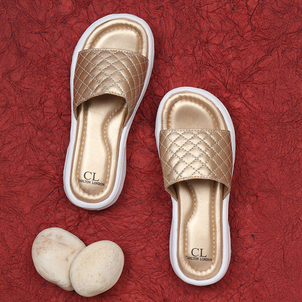 Women's Quilted Comfort Slide Sandals