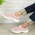 Women Woven Design Lightweight Slip On Sneakers