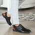 Men's Textured Accent Lace-Up Formal Shoes