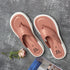 Women's Solid Color Comfort Thong Flip-Flops