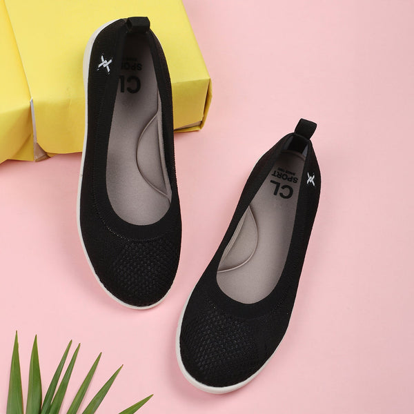 Women's FlyKnit Comfort Slip-On Ballet Flats