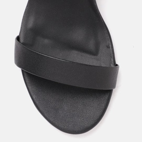 Women's Double Strap Open Toe Block Heel Sandals