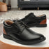 Men's Textured Accent Lace-Up Formal Shoes