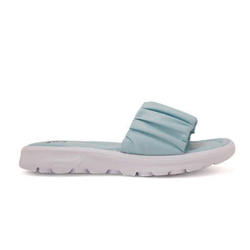 Women's Ruched Strap Comfort Slide Sandals