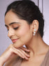 Anti-Tarnish Pearl Bunch Designer Double Sided Drop Studs Earrings
