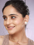 Anti-Tarnish Rhodium Toned Button Pearls Of 20mm Dailywear Studds Earrings