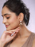 Anti-Tarnish Pearl Bunch Designer Long Chain Drop Studs Earrings