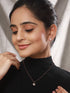 Anti-Tarnish Rose Gold Plated AD Studded Minimal Star Pendant jewellery Set