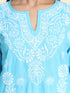 Hand Embroidery Chikankari Long Kurti for Women | Stylish Casual | Fancy