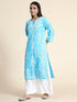 Hand Embroidery Chikankari Long Kurti for Women | Stylish Casual | Fancy