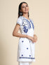 HOK Chikankari Tunic for Women White