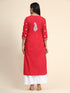 Hand Embroidery Chikankari Long Kurti for Women