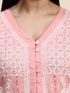 HOK chikankari Tunic for Women -Pink