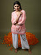 HOK chikankari Tunic for Women -Pink