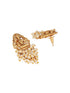 Gold Plated Pearl Beaded Haram Temple Lakshmiji Pendant Jewellery Set