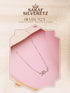 925 Sterling Silver CZ Studded Dainty Love Minimal Valentine Locket Necklace & Chain
