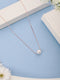 925 Sterling Silver Rose Gold Pearl Beaded Minimal Delicate Necklace & Chain