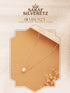 925 Sterling Silver Rose Gold Pearl Beaded Minimal Delicate Necklace & Chain