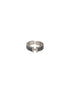 SARAF TRENDZ Anti-tarnish Silver-Plated AD-Studded Enamelled Adjustable Finger Ring