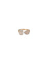 Gold Toned AD Studded Minimal Engagement Solitaire Finger Ring