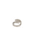SARAF TRENDZ Silver Plated CZ-Studded Adjustable Finger Ring