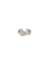 SARAF TRENDZ Anti-tarnish Silver Plated CZ Stone Studded Buckle Design Finger Ring