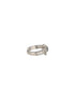 SARAF TRENDZ Anti-tarnish Silver Plated CZ Stone Studded Buckle Design Finger Ring