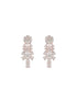 Rose Gold Plated AD Studded Floral Delicate Jewellery Set