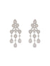 Silver Toned AD Studded Luxe Designer Necklace Jewellery Set