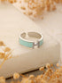 SARAF TRENDZ Anti-tarnish Silver Plated American Diamond-Studded Finger Ring