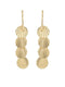 Anti-Tarnish Gold Plated Geometric Drop Down Eaarings