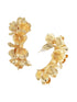 Anti-Tarnish Gold Plated Quirky Statement Hoops Earrings