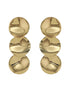 Anti-Tarnish Gold Plated Hammered Statement Dropdown Earrings
