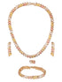 Anti-Tarnish 18k Gold Plated Choker Chunky Statement Combo Jewelley Set