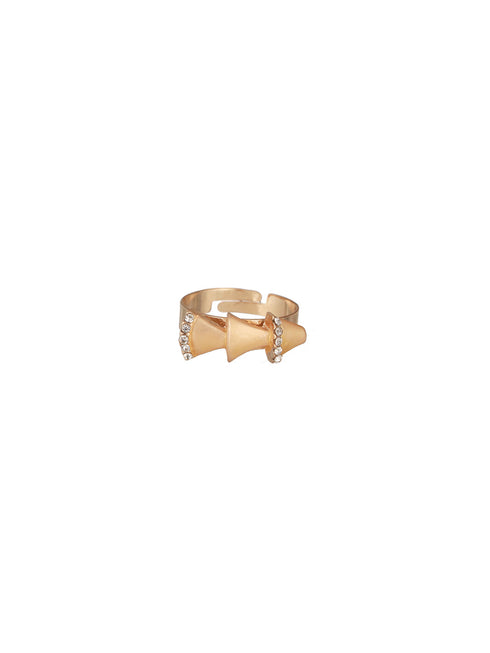 Anti-Tarnish 18k Gold Plated AD Studded Statement Link Combo Jewellery Set