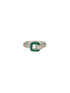 SARAF TRENDZ Anti-tarnish Silver Plated AD Studded Enamelled Finger Ring