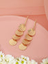 Anti-Tarnish Gold Plated Geometric Drop Down Eaarings