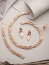 Anti-Tarnish Rose Gold Plated Link Combo Jewellery Set