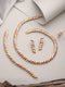 Anti-Tarnish 18k Gold Plated Chunky Charm Link Combo Jewellery Set