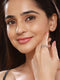 SARAF TRENDZ Anti-tarnish Silver-Plated CZ Stones-Studded Minimal Band Finger Ring