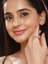SARAF TRENDZ Anti-tarnish Silver-Plated CZ Stones-Studded Minimal Band Finger Ring